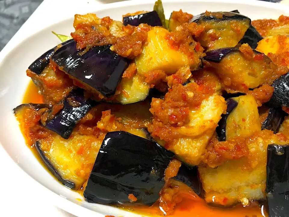 Eggplant spicy stir|lia apriliaさん