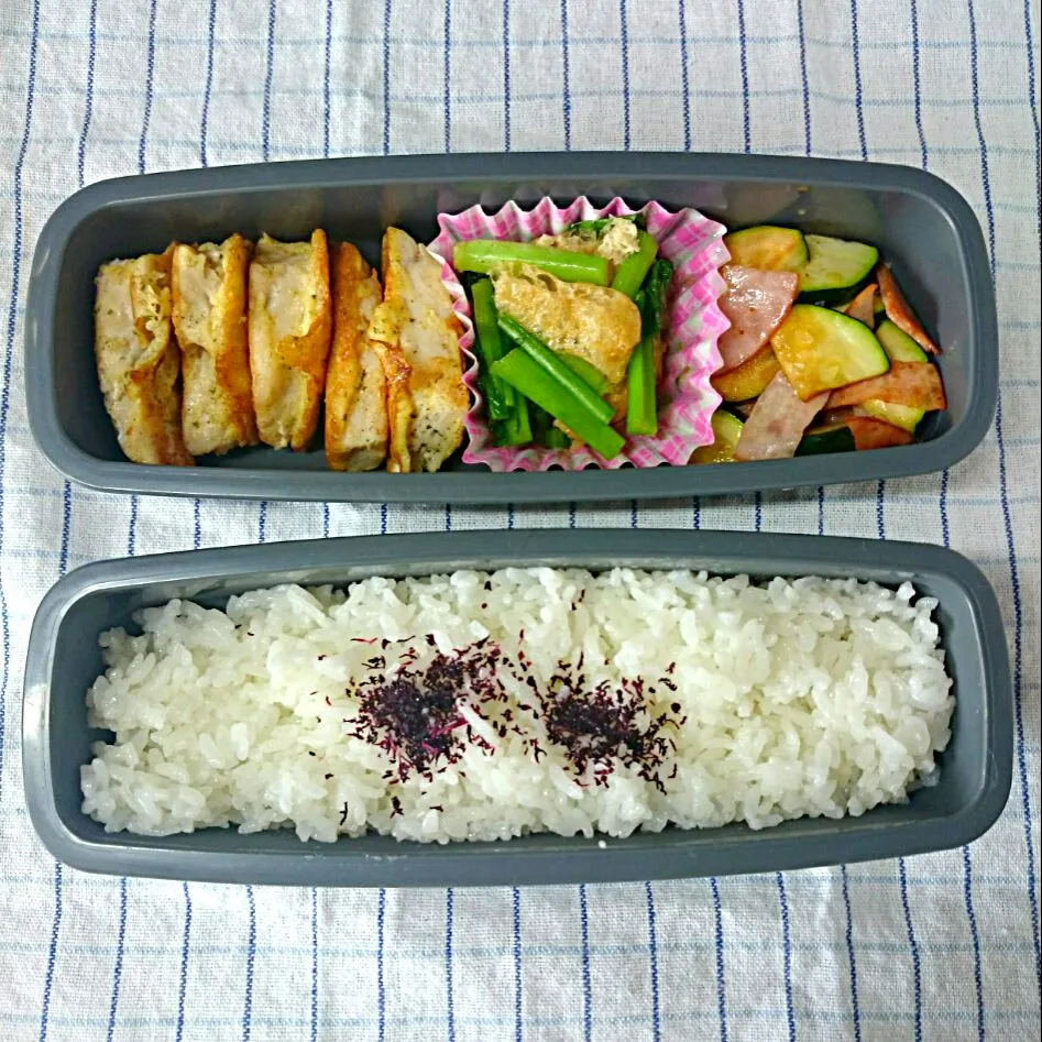 サラダチキンのピカタ弁当|jun(・x・)さん