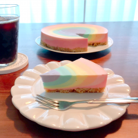 レインボーチーズケーキ