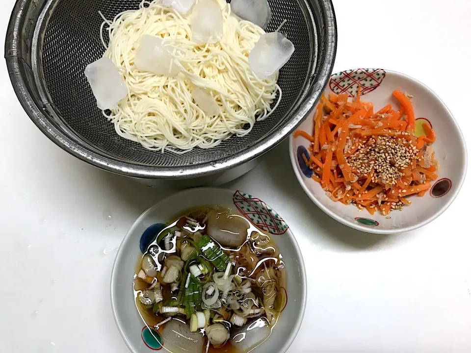 そうめん、人参|Pさん