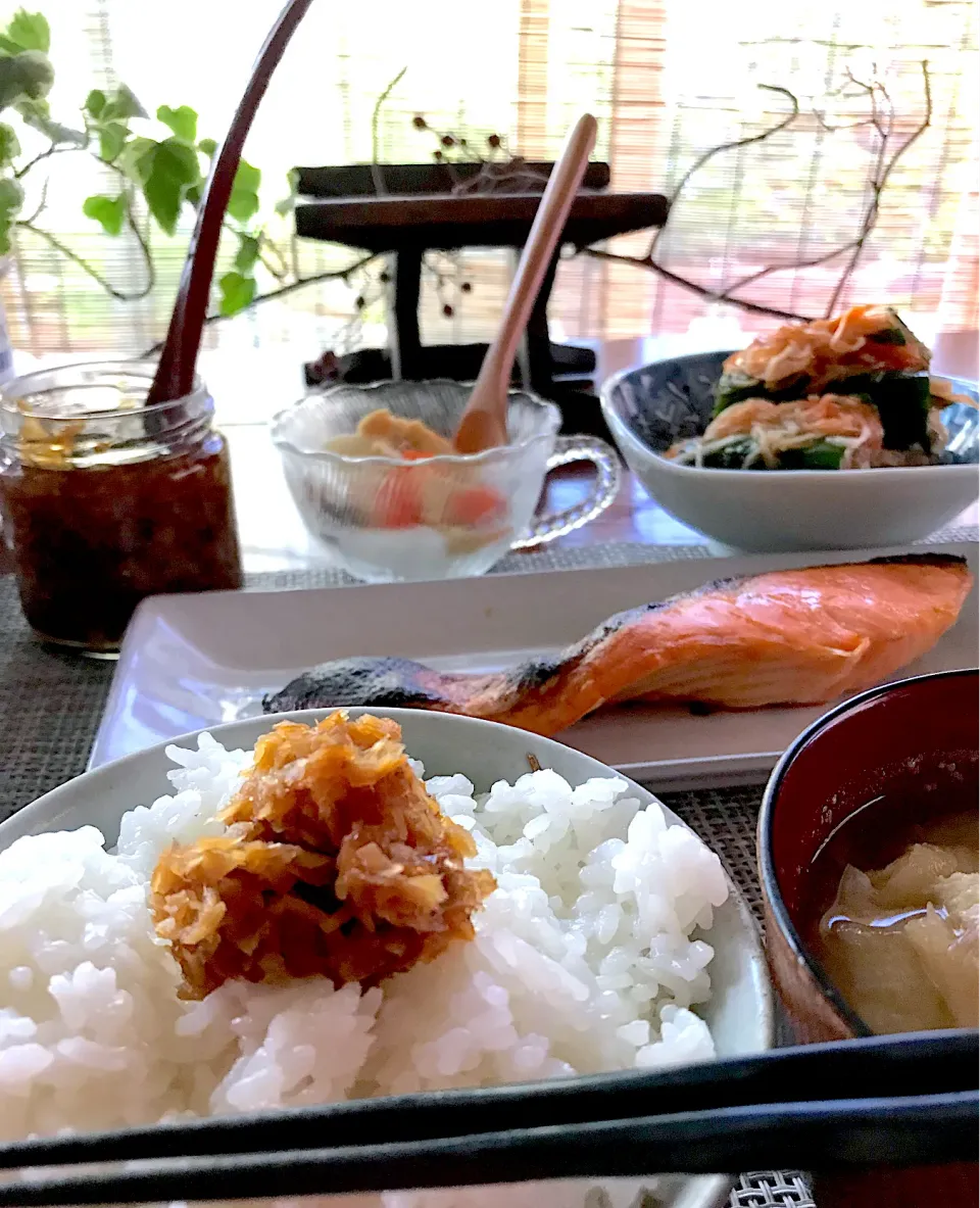 食べるしょうがのっけ盛り朝ごはん|シュトママさん