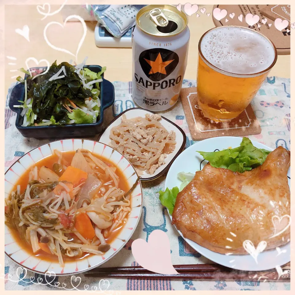 Snapdishの料理写真:７／３１ ｗｅｄ 晩ごはん🍴＊○°|rinaronarさん