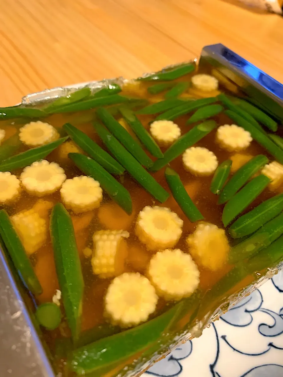和風出汁のゼリー寄せ☘️|みっこちゃんさん