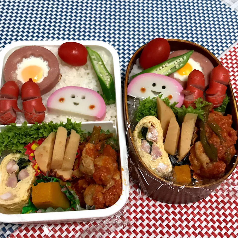 2019年8月1日 ムスコ&オレ弁当♪|クッキングおやぢさん