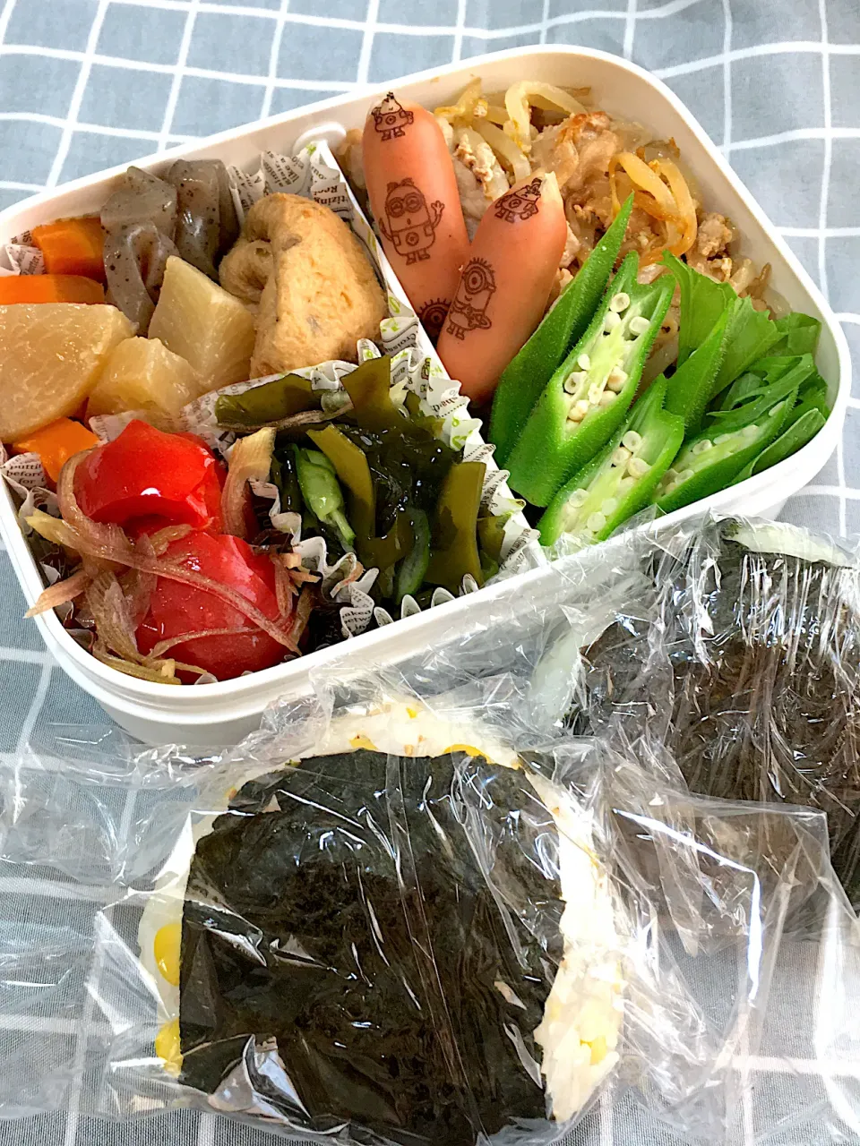 塩麹の豚肉ともやしの何か弁当|4jemさん