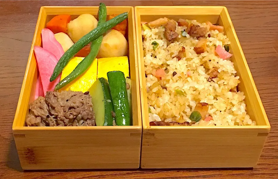 Snapdishの料理写真:焼き飯弁当|シンタロウさん