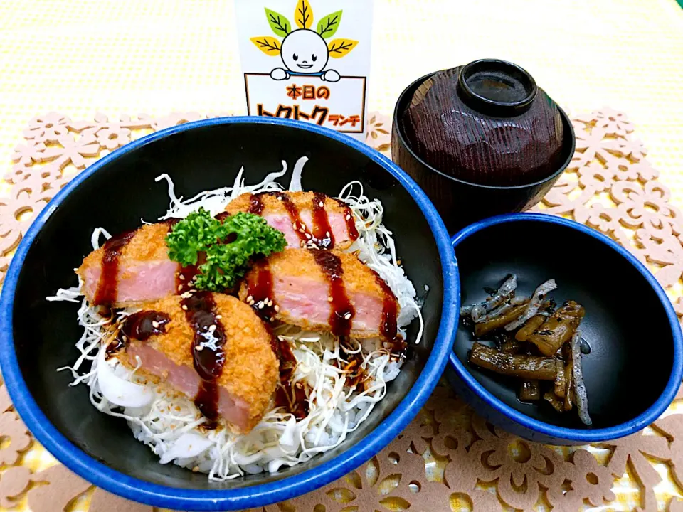 ハムカツ丼セット|nyama1さん