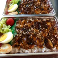 Snapdishの料理写真:夏休みの冷凍焼肉弁当|吉田家さん