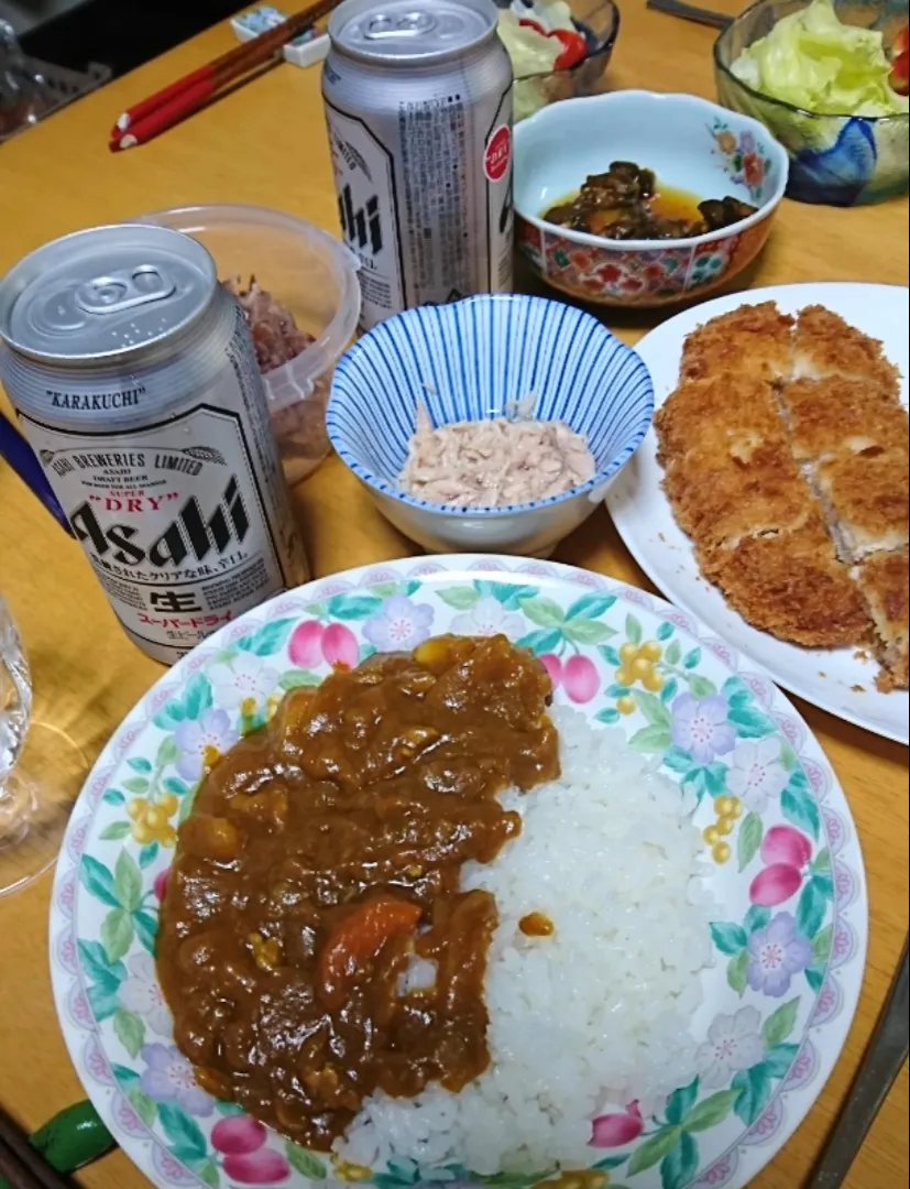 ビールとカレーライス🍛|しまだ ちえこさん