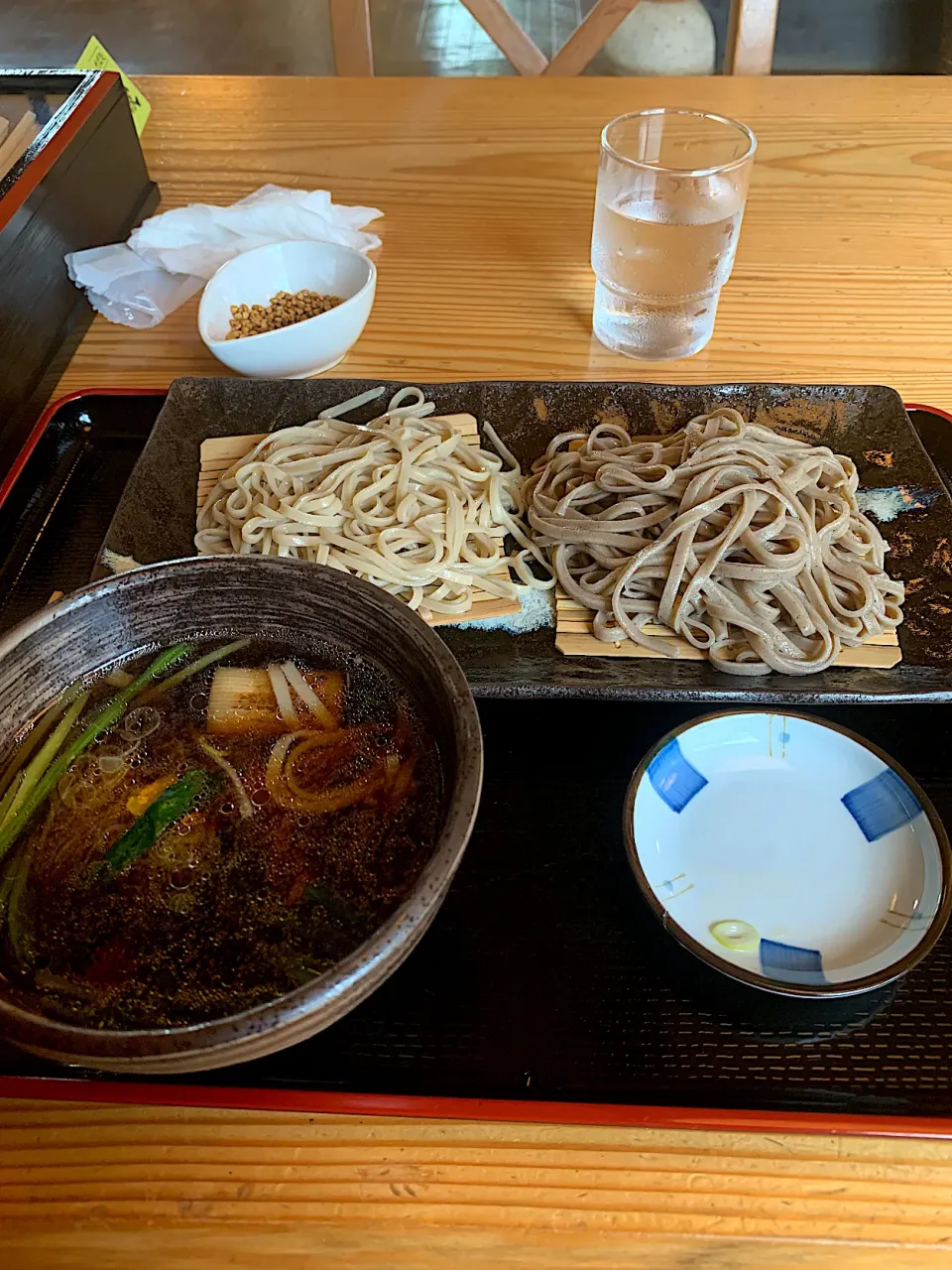 Snapdishの料理写真:蕎や 向後 食べくらべ 鴨せいろ|jimiさん