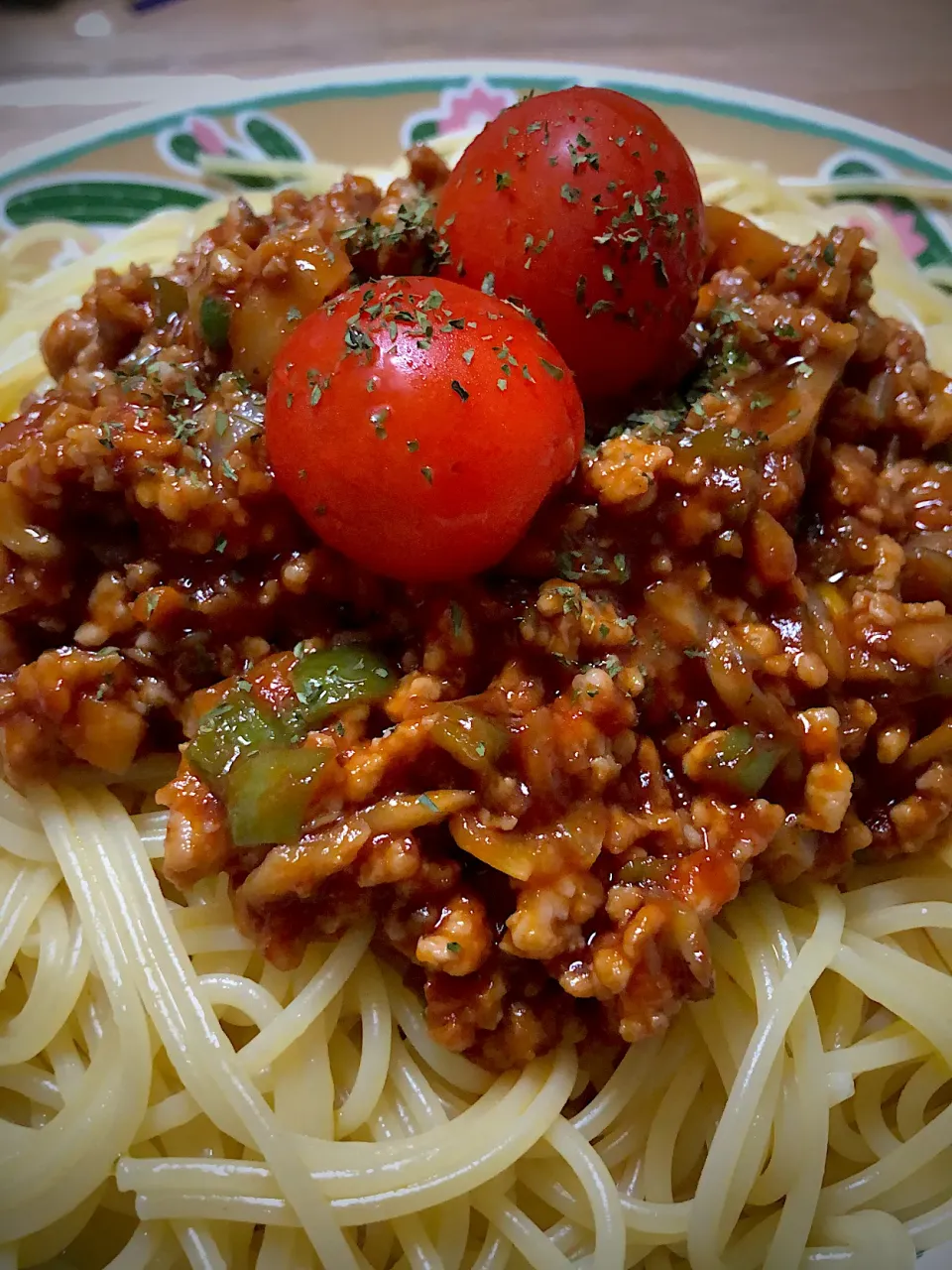 鶏ひき肉のミートソーススパゲッティ|ミウトおかんさん