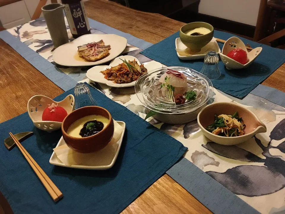 Snapdishの料理写真:土曜日の晩ごはん|ちびワビさん