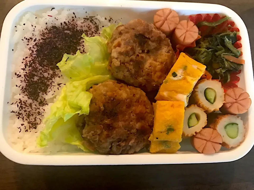 #お弁当 #ハンバーグ #ハンバーグ弁当  #たまごやき  #ちくわきゅうり|shihoさん