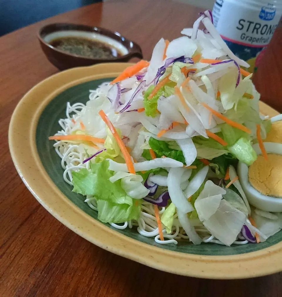 ﾁｮﾚｷﾞｻﾗﾀﾞ豆腐そうめん|まりおさん