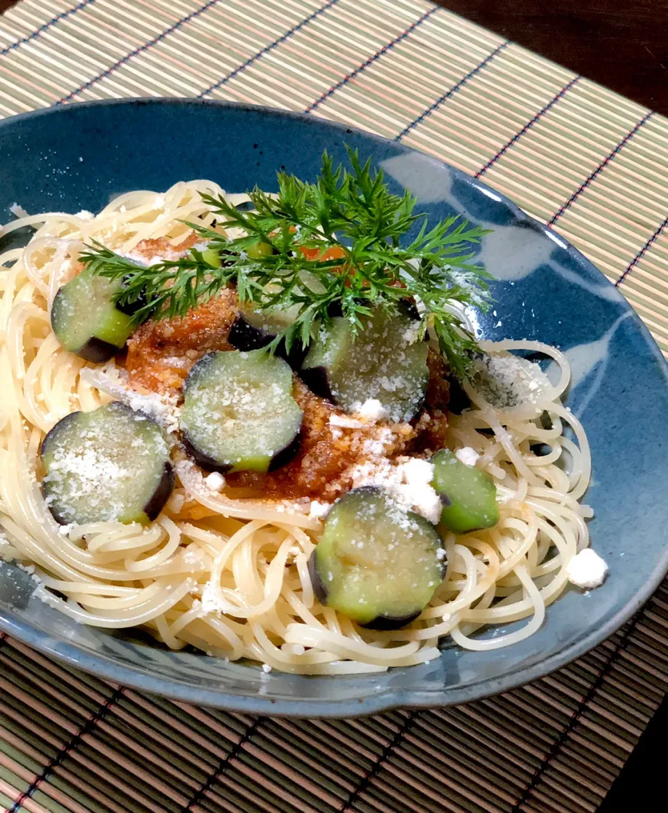 茄子ミートソースパスタ|富士子🍒🐰🍓さん