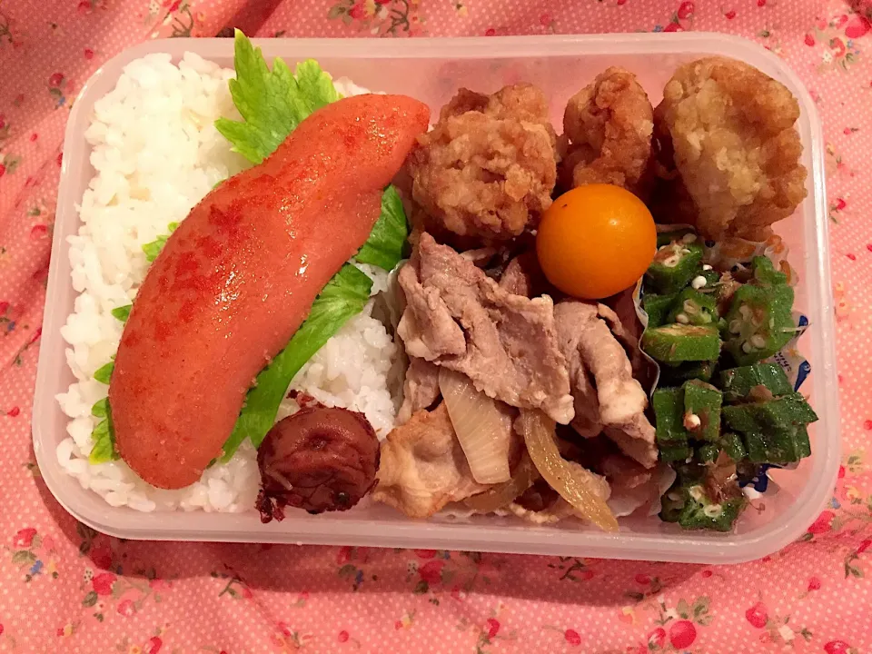 Snapdishの料理写真:2019年8月5日
旦那さんのお弁当🍱👨‍✈️👨‍🔧👷🏻‍♂️🚊💞💪🏼✌️❤️|Kodomo Cookingさん