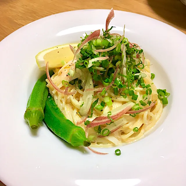 無着色たらこの冷製パスタ 胡麻風味|夏蜜柑さん