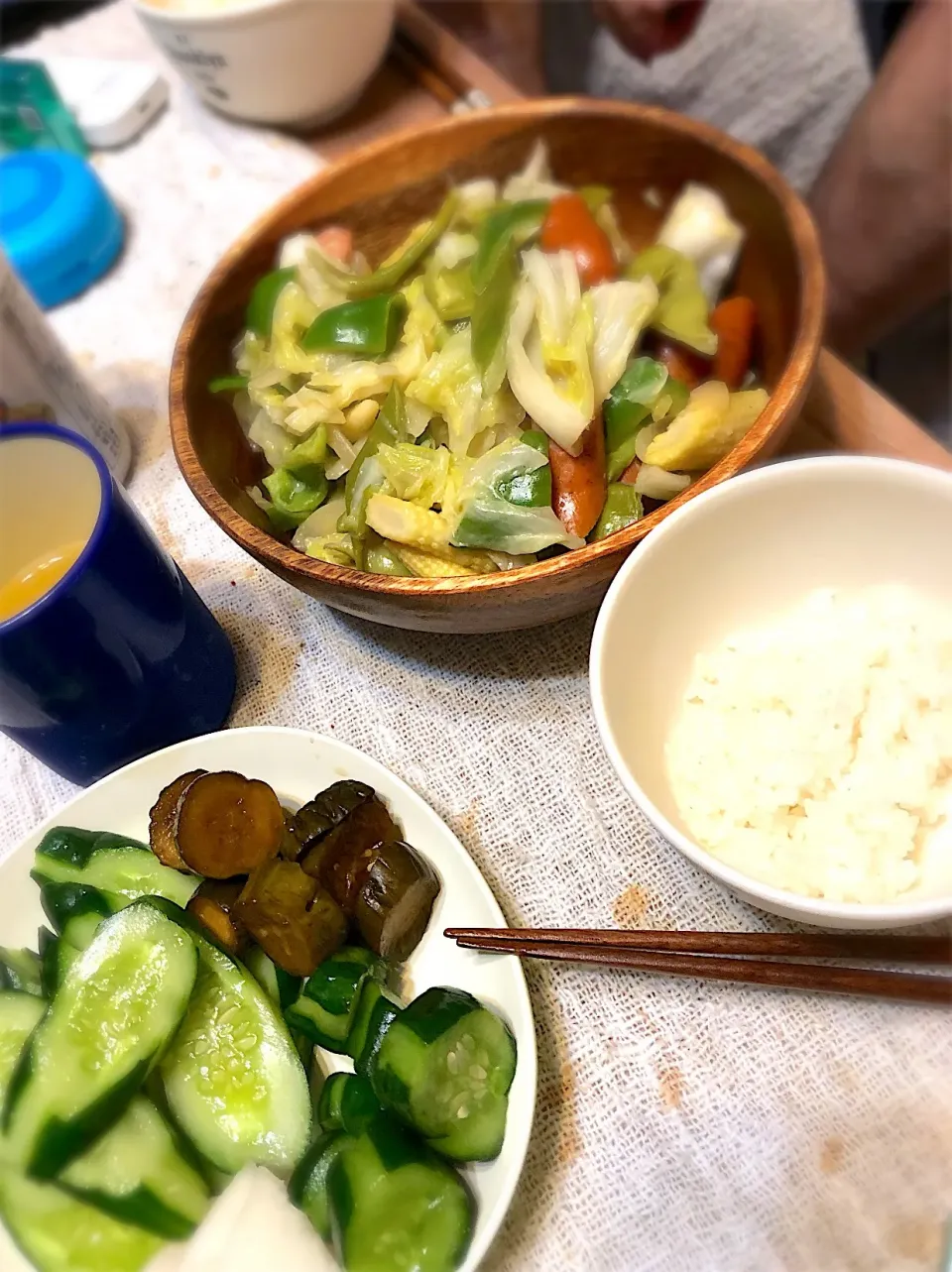 自家製お漬物と野菜炒め🍽|ysmさん