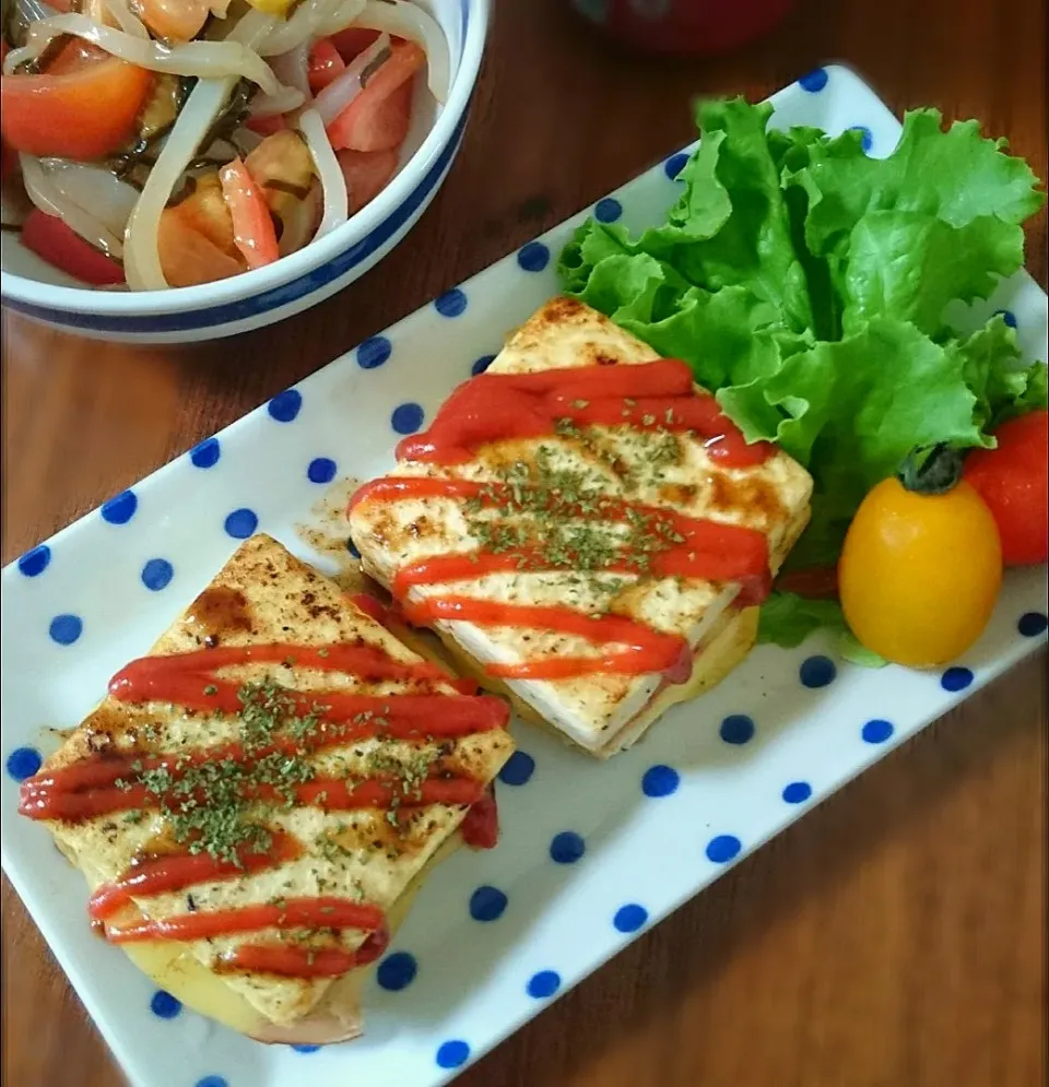 豆腐のﾊﾑﾁｰｽﾞｻﾝﾄﾞｿﾃｰ|まりおさん