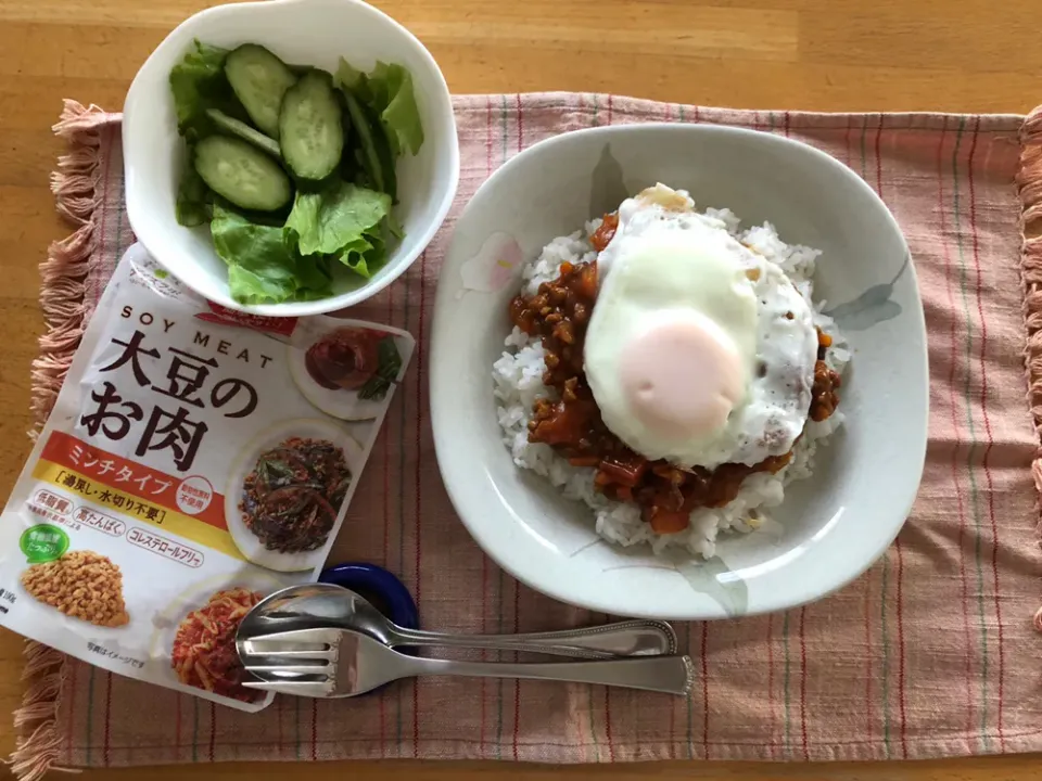 夕飯🎵大豆のお肉のキーマカレー|kiyominさん