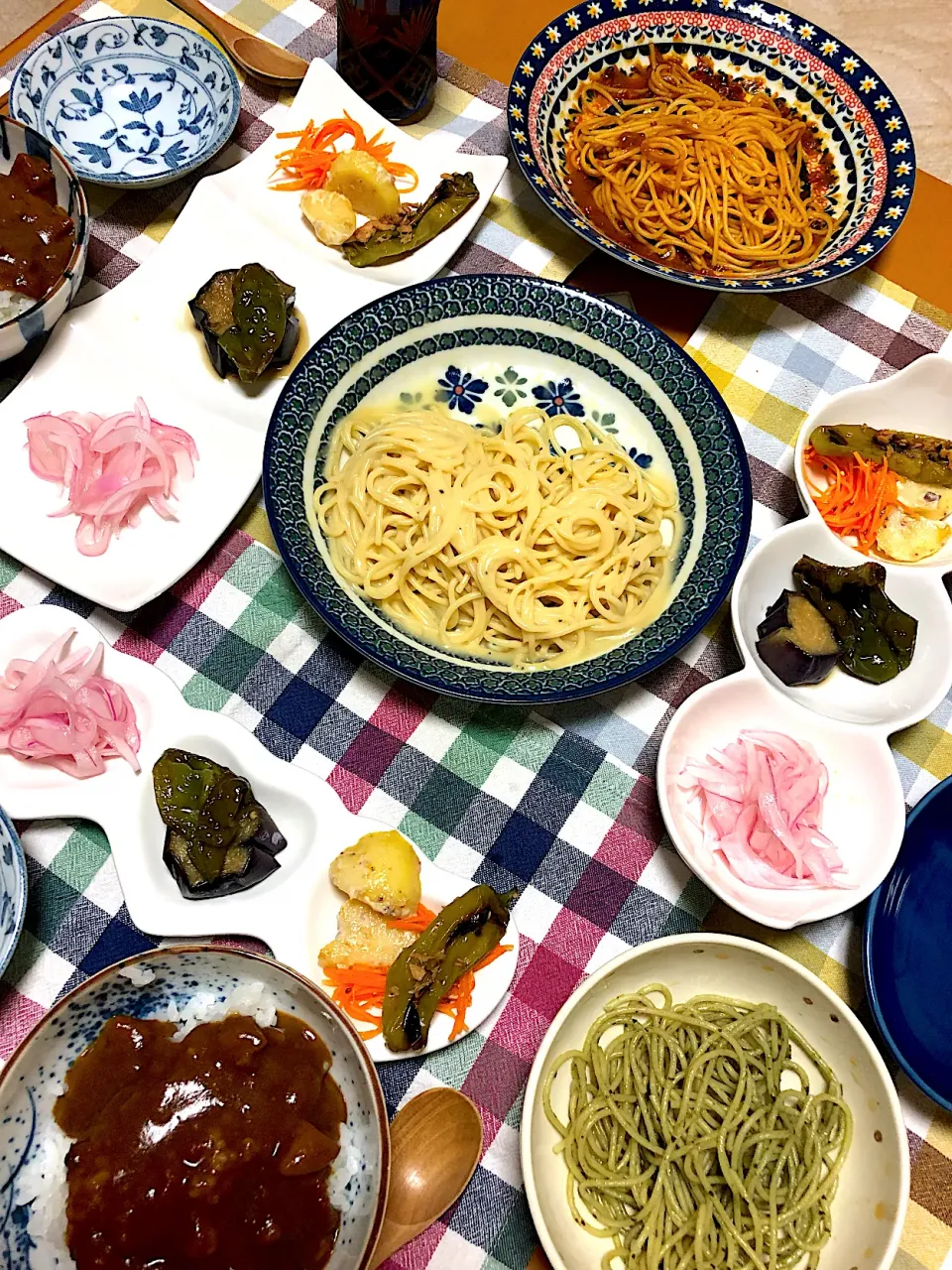 Snapdishの料理写真:実家の野菜で晩御飯|ピヨまるさん