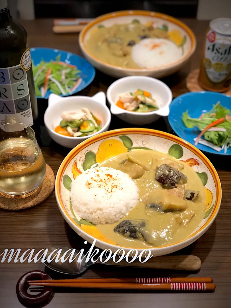 夏カレーな晩ごはん🍛|マイコさん