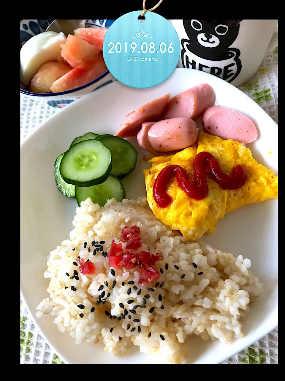 Snapdishの料理写真:朝ごはんプレート|harutomomamaさん