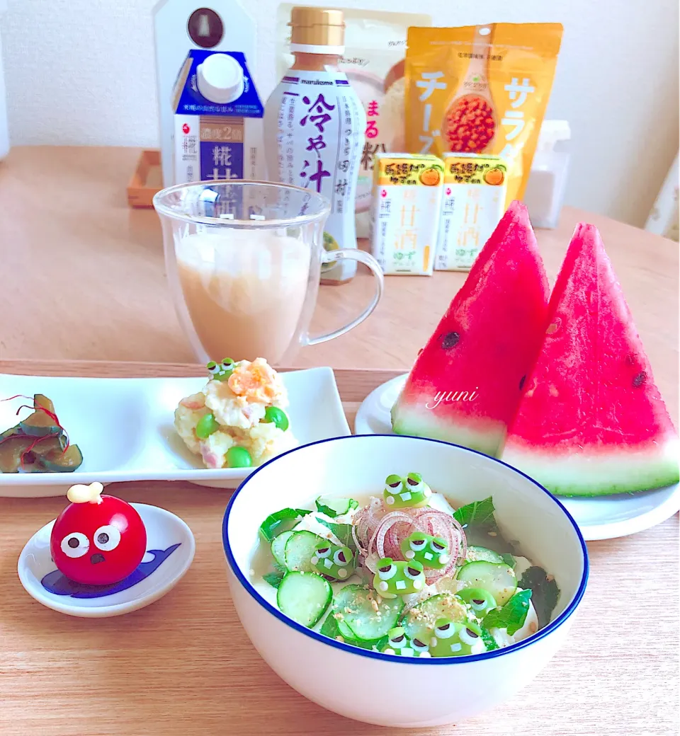 夏バテ気味の 朝ごはんは 冷や汁で😆|🌸yuni🌸さん