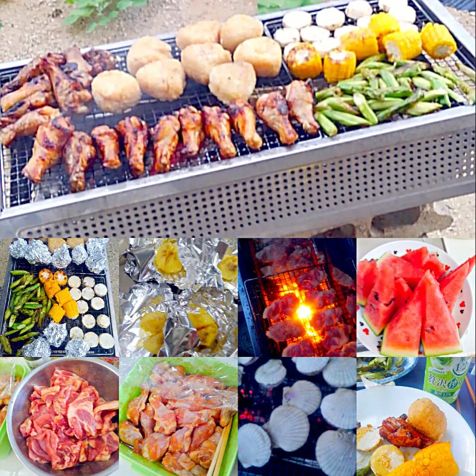 友人宅の庭でバーベキュー　#バーベキュー　#bbq|うたかた。さん