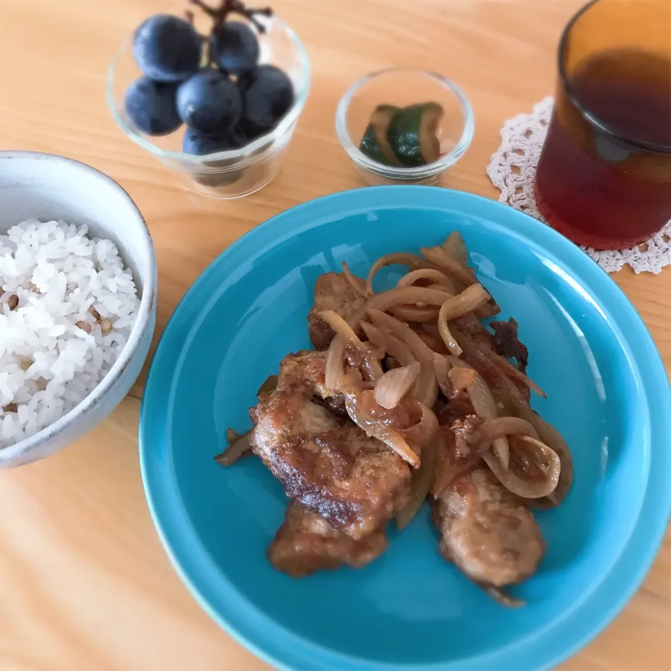 バルサミコ酢豚(;ﾟ∇ﾟ)ﾉお昼ご飯|サチャンさん