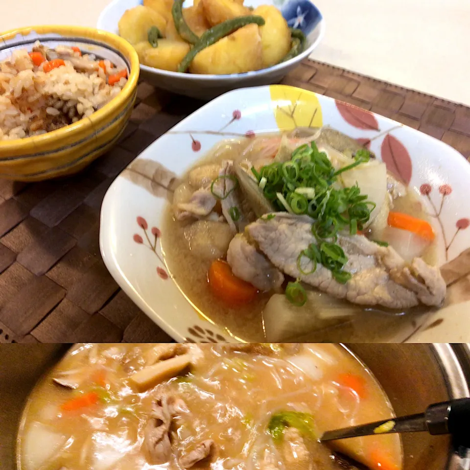 野菜たっぷり豚汁🥬！暑い日に汗流しながら食べるのが好きです🎶|hiroshi40さん