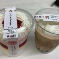 Snapdishの料理写真:ストロベリーショートケーキ、タピオカミルクティーゼリー|aotofujikitatama0820さん