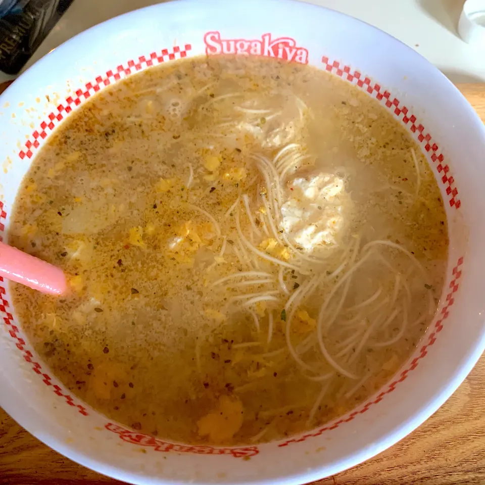 Snapdishの料理写真:スパイシー煮麺(◍•ڡ•◍)❤|いつみさん