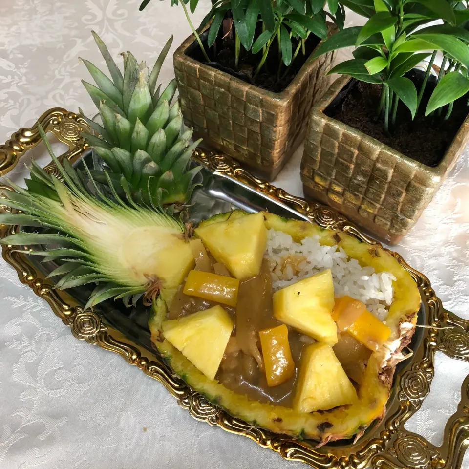 🍍ココナッツカレー🥥パイナップルボート🍍|henryさん