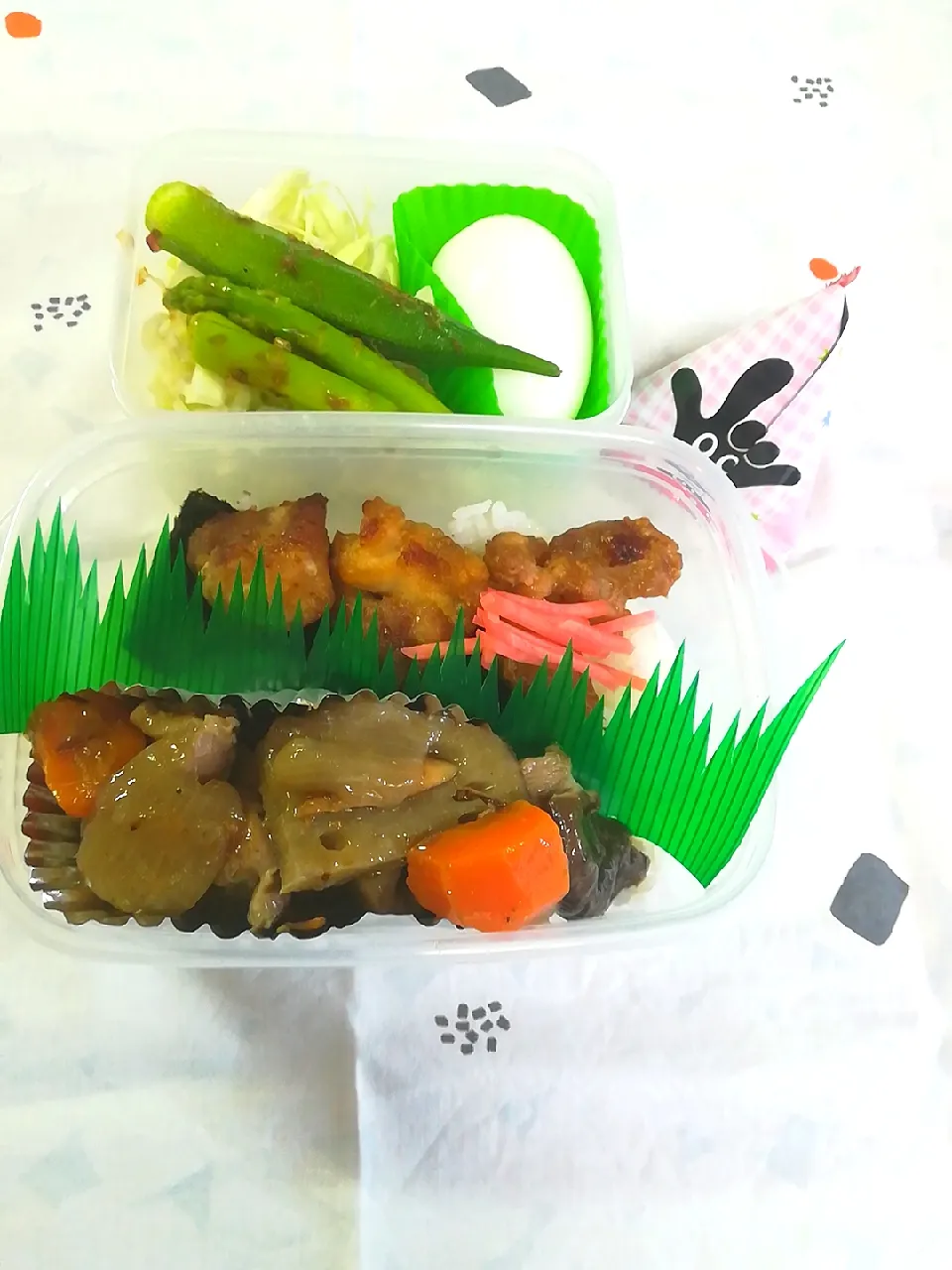 鶏唐揚げ弁当🍱|とにおさん