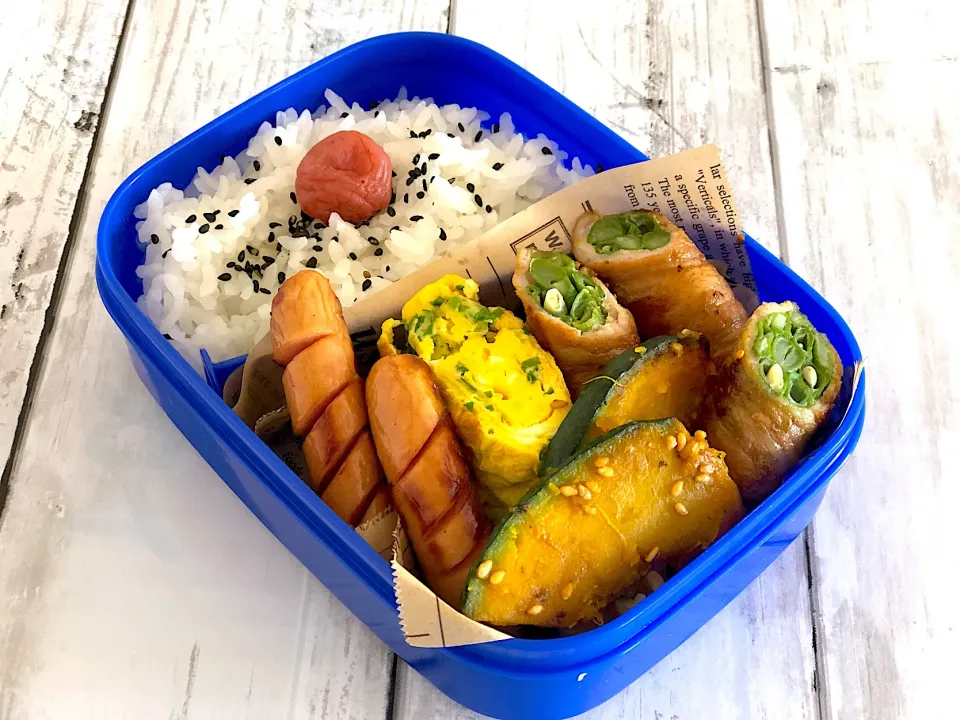 ささげの肉巻き弁当|りえままキッチンさん