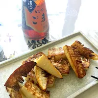 Snapdishの料理写真:山椒と筍の素揚げ|夏蜜柑さん