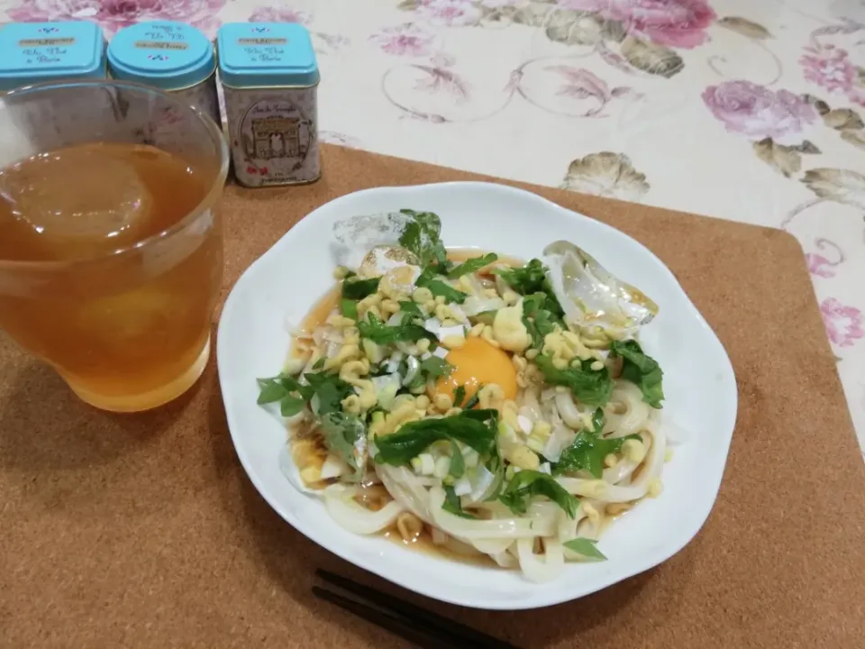 令和元年8/8
ぶっかけたぬきうどん😁でブランチ😋|たえさん