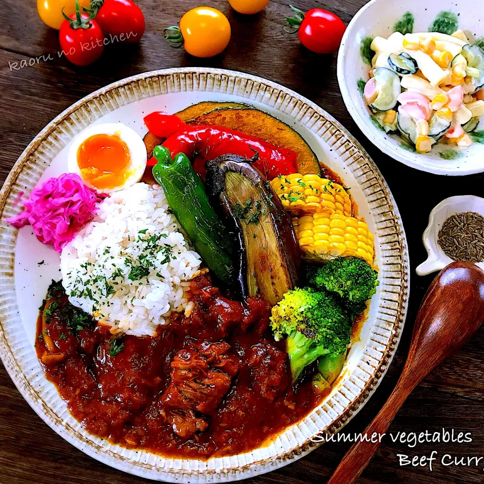 ホロとろ牛すじと夏野菜Curry♪ 簡単本格的カレーの作り方|かおちゃんさん