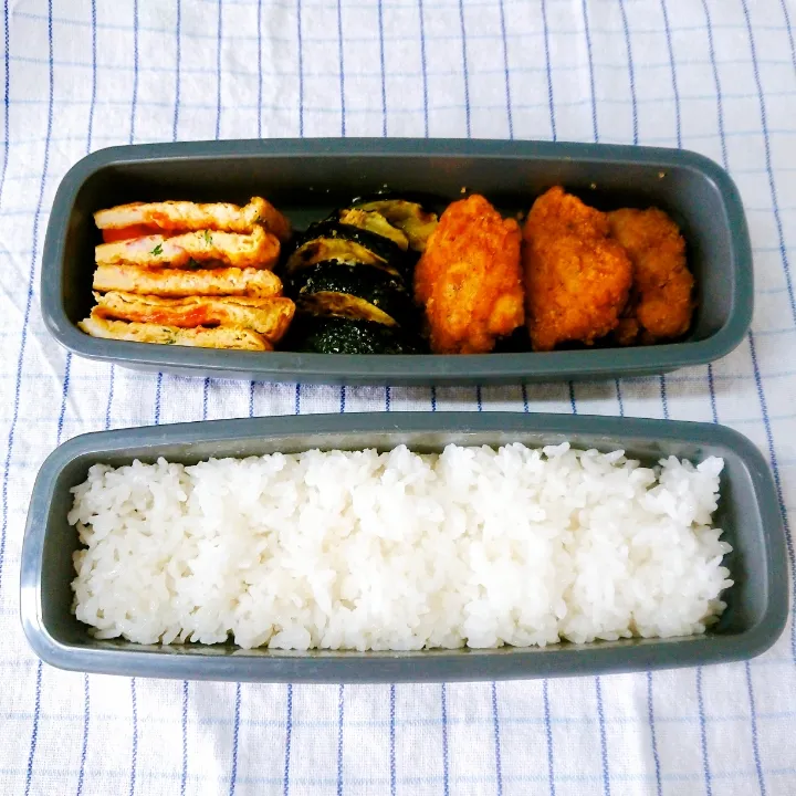 唐揚げとオムレツ弁当|jun(・x・)さん