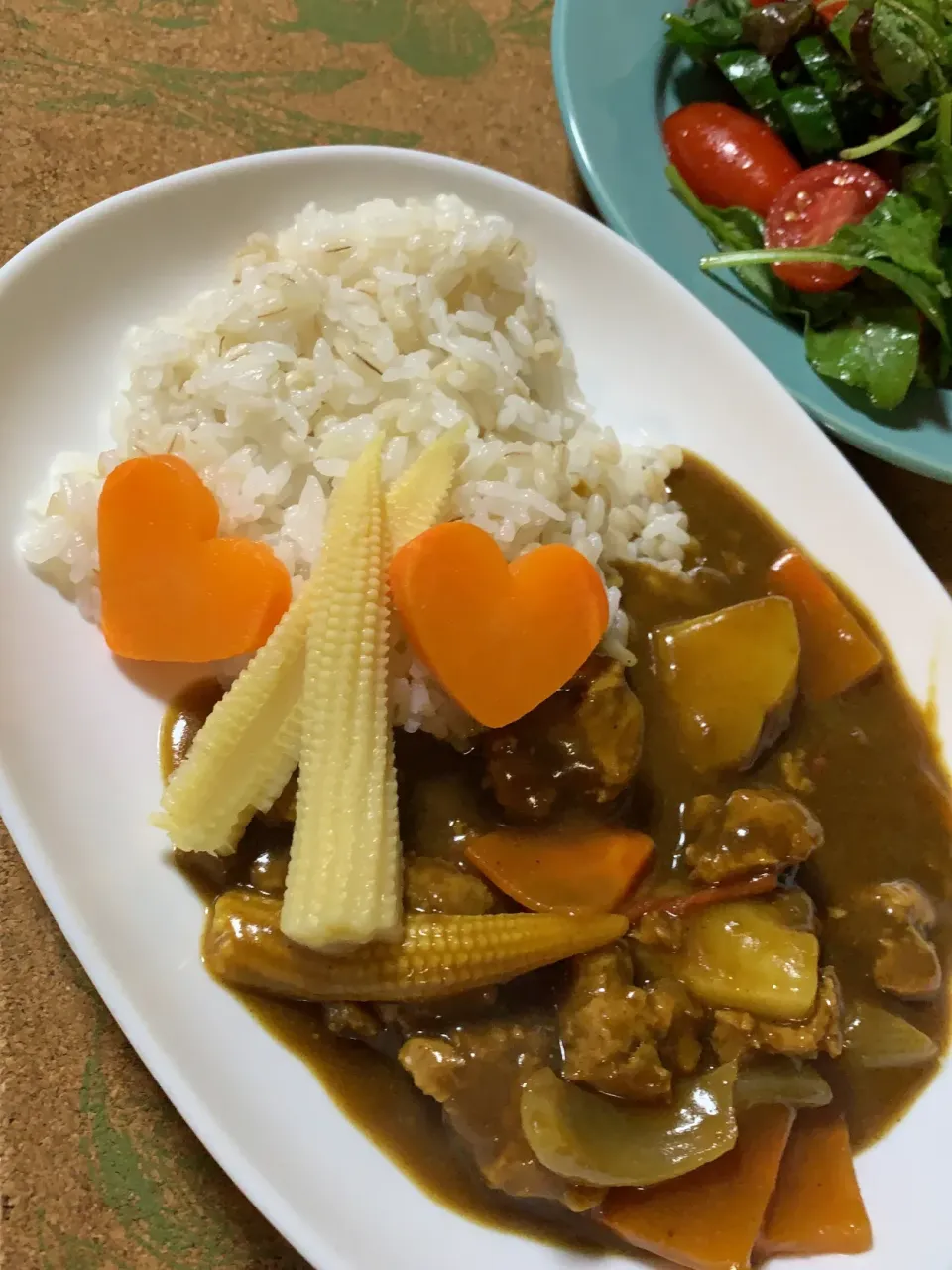 Snapdishの料理写真:大豆のお肉de夏カレー|loveままさん