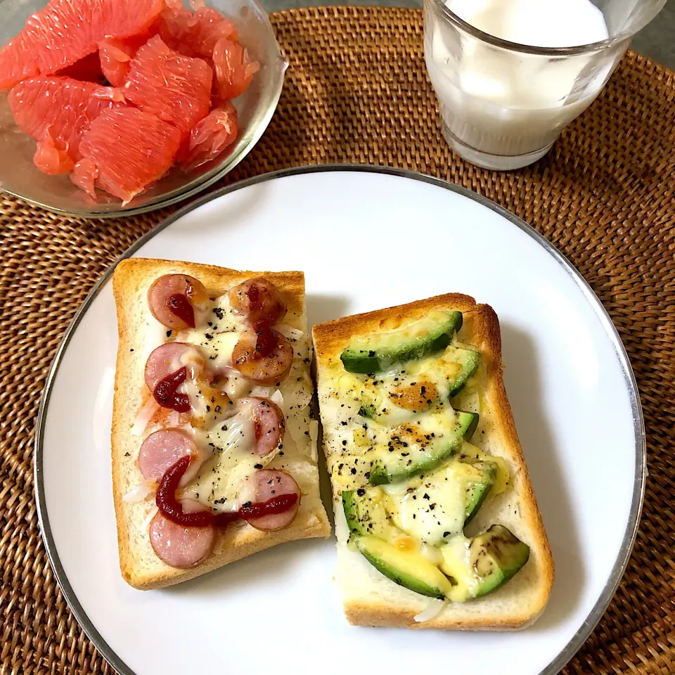 Snapdishの料理写真:朝ごぱん(ﾟ∀ﾟ)|nao子さん