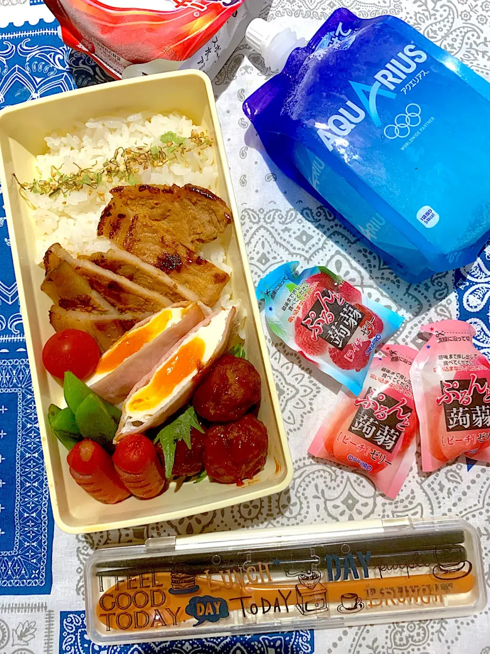 Snapdishの料理写真:2019.8.9 今日の娘弁当♡|mieさん