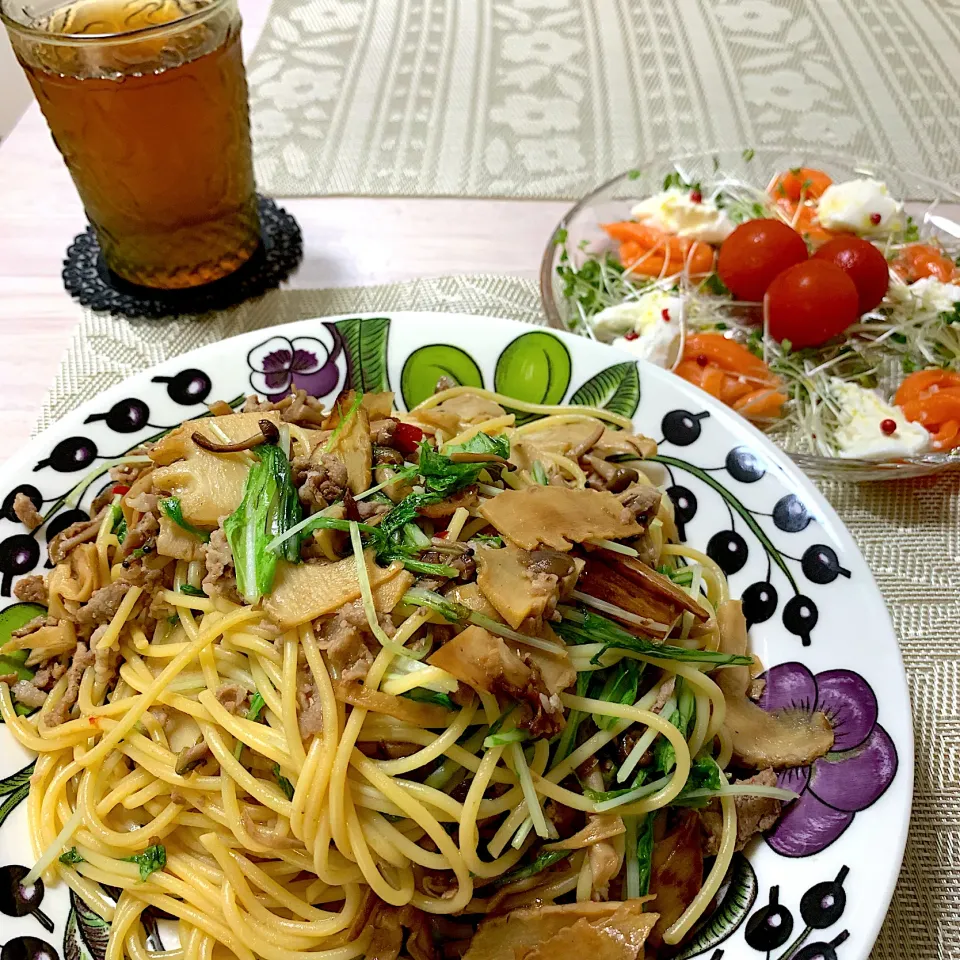 タケノコと豚肉の和風スパゲッティ|ともこさん