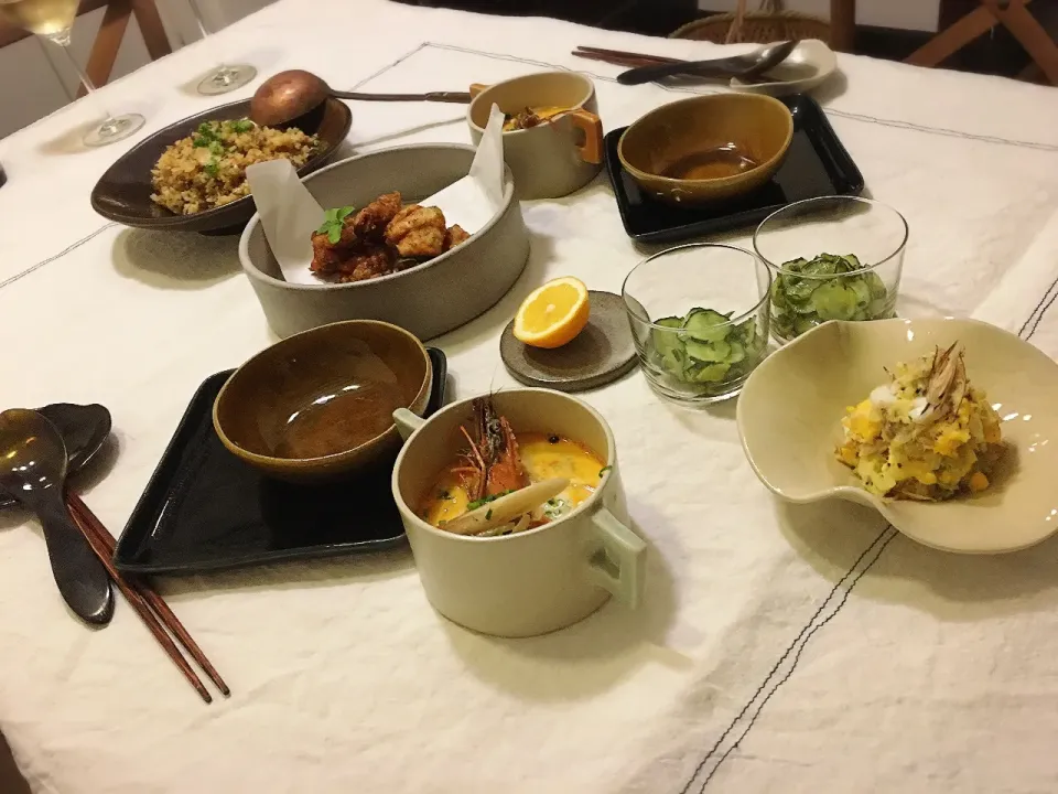 Snapdishの料理写真:日曜日の晩ごはん|ちびワビさん