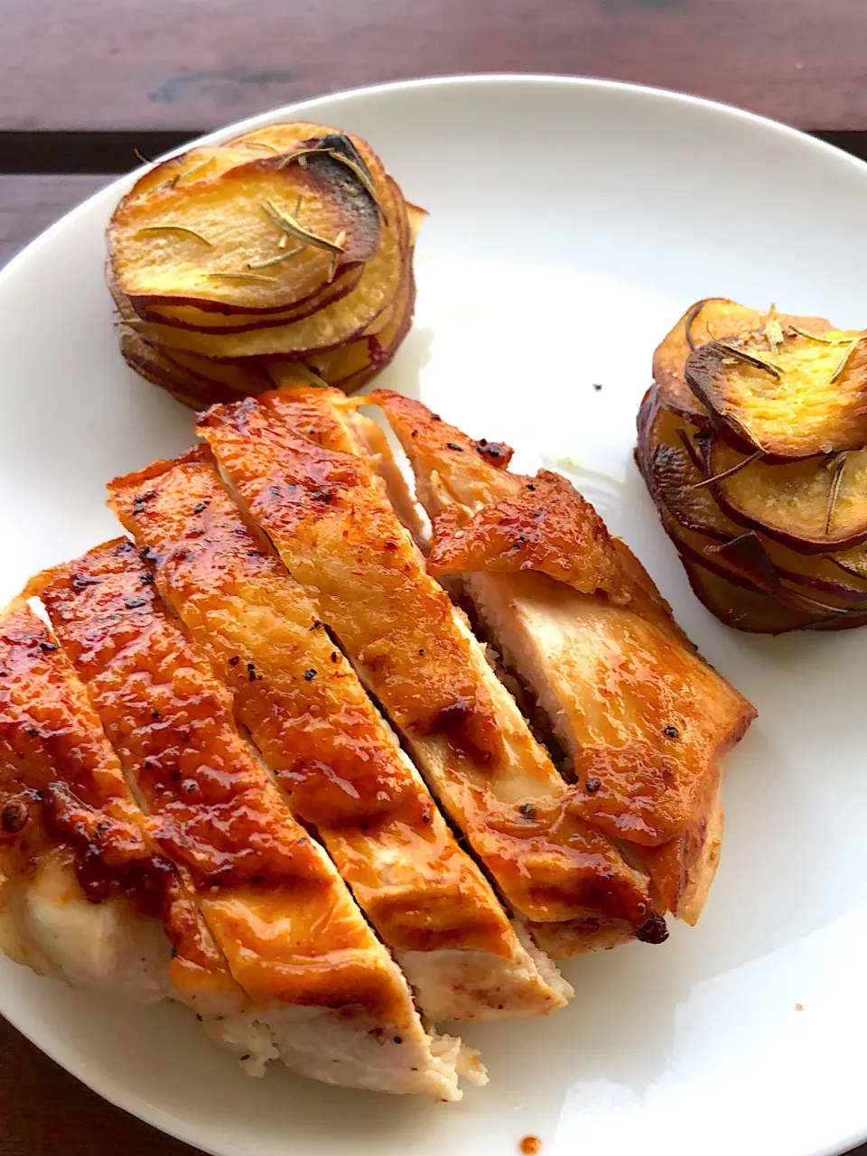 Honey adobo lime chicken with rosemary sweet potato stacks|Chris Shannonさん