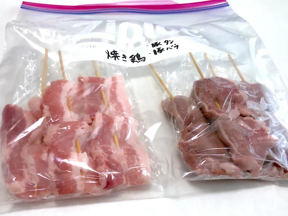 Snapdishの料理写真:焼き串準備|LaLamamaさん