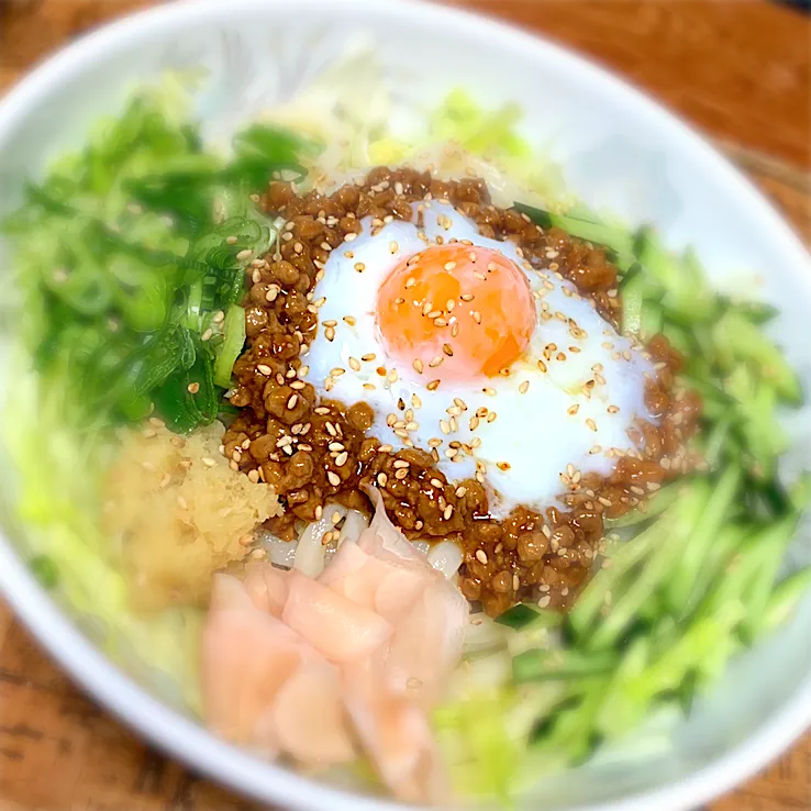 Snapdishの料理写真:ダイズラボでなんちゃってじゃじゃ麺🍜|にょんにいさん