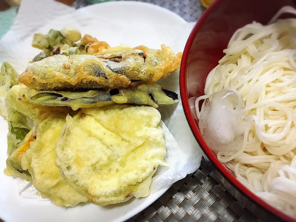 天ぷらそうめん|グリーンの丘さん