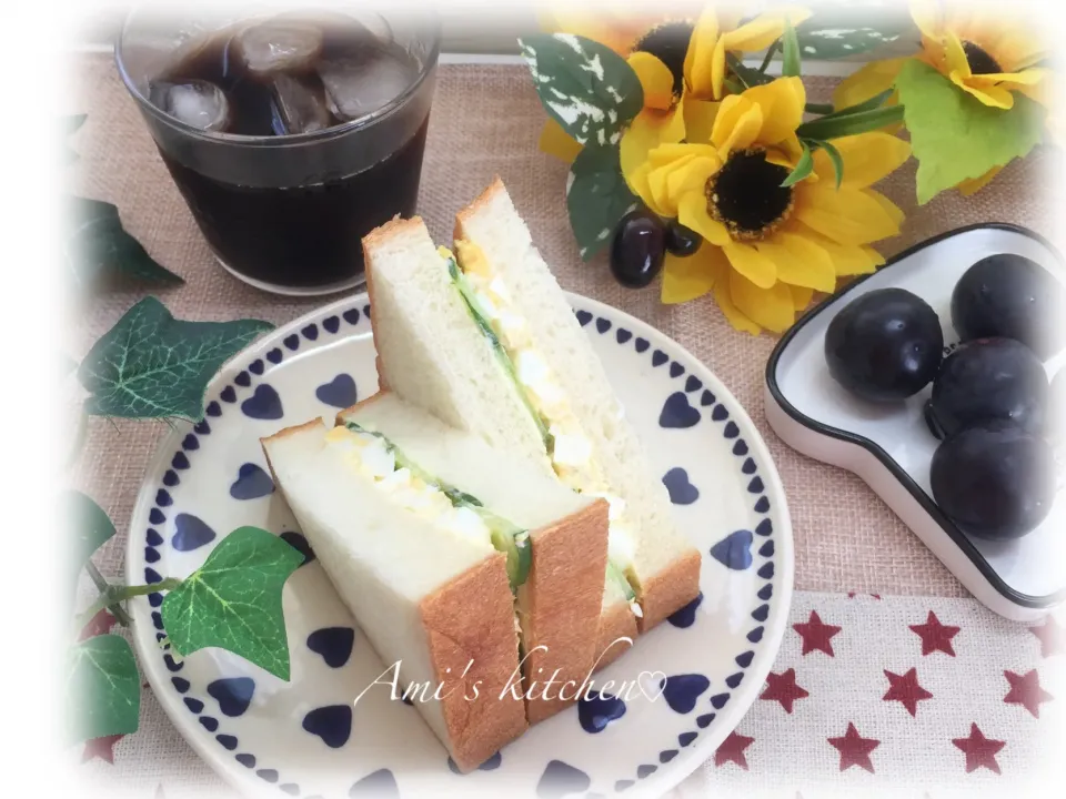 あみさんの料理 糀甘酒入り角食パン😊🍞卵サンド|あみさん